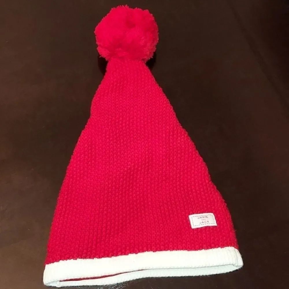 Janie and Jack Red Santa Hat 0-3M